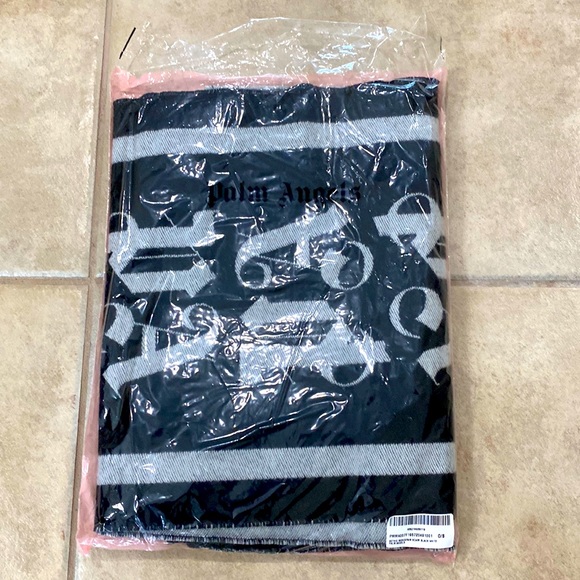 Palm Angel’ monogram scarf black & grey - Picture 3 of 8